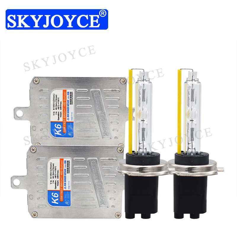 Skyjoyce 12v 55w H11 D2h Light Hid Kit Fast Bright Hid Light Ballast 55w 5500k Super Bright Hid