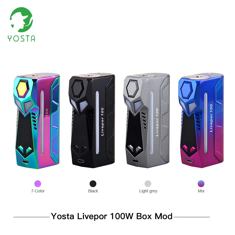 Оригинальный Yosta Livepor 100 коробка MOD Вт электронная сигарета мод быстрой стрельбы