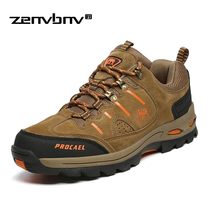 

Winter Autumn Men Work Boots Wear-resisting Suede Leather Outdoor Military Boots Comfortable Mountain Shoes Anti-skid Army Boots