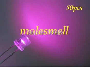 

50pcs 5mm flat top pink led 5mm water clear pink led 5mm flat head pink led 5mm big/wide angle pink led ultra bright led lamp