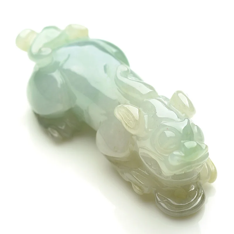Burma jade a cargo jade light Pixiu widgets natural jade lucky pendant