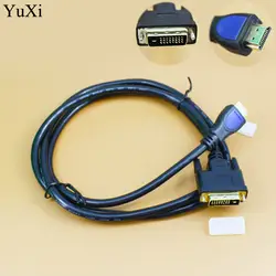 Юйси HDMI/DVI DVI-D 24 + 1 pin адаптер Кабели 3D1080p для жк-dvd HDTV XBOX PS3 высокая скорость кабель hdmi