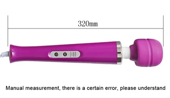 New 10 Speeds Magic Wand Massager,Big Magic Wand Massage Stick AV Vibrators Sexy Clit Vibrator Sex Toys for Women 32 * 6CM 6