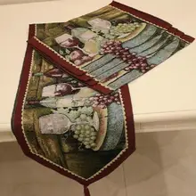 003 Рождественский орнамент американский деревенский жидкий настольный бегун коврик Рождественский цветок 33*180 см