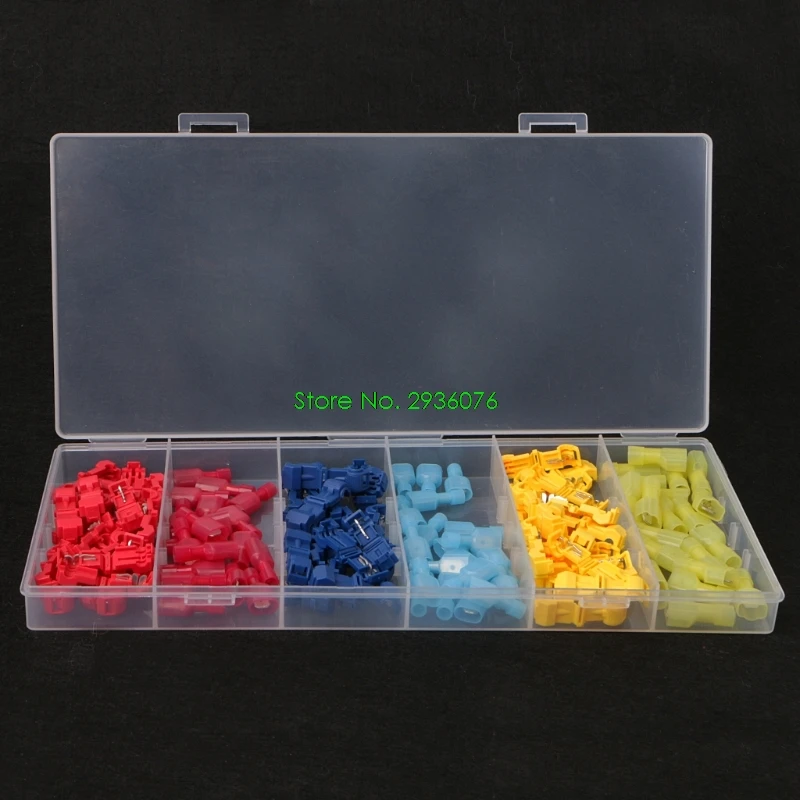

120Pcs/60 Pairs Lock Splice Wire Connectors Terminals Crimp Electrical Car Audio Drop Shipping Support