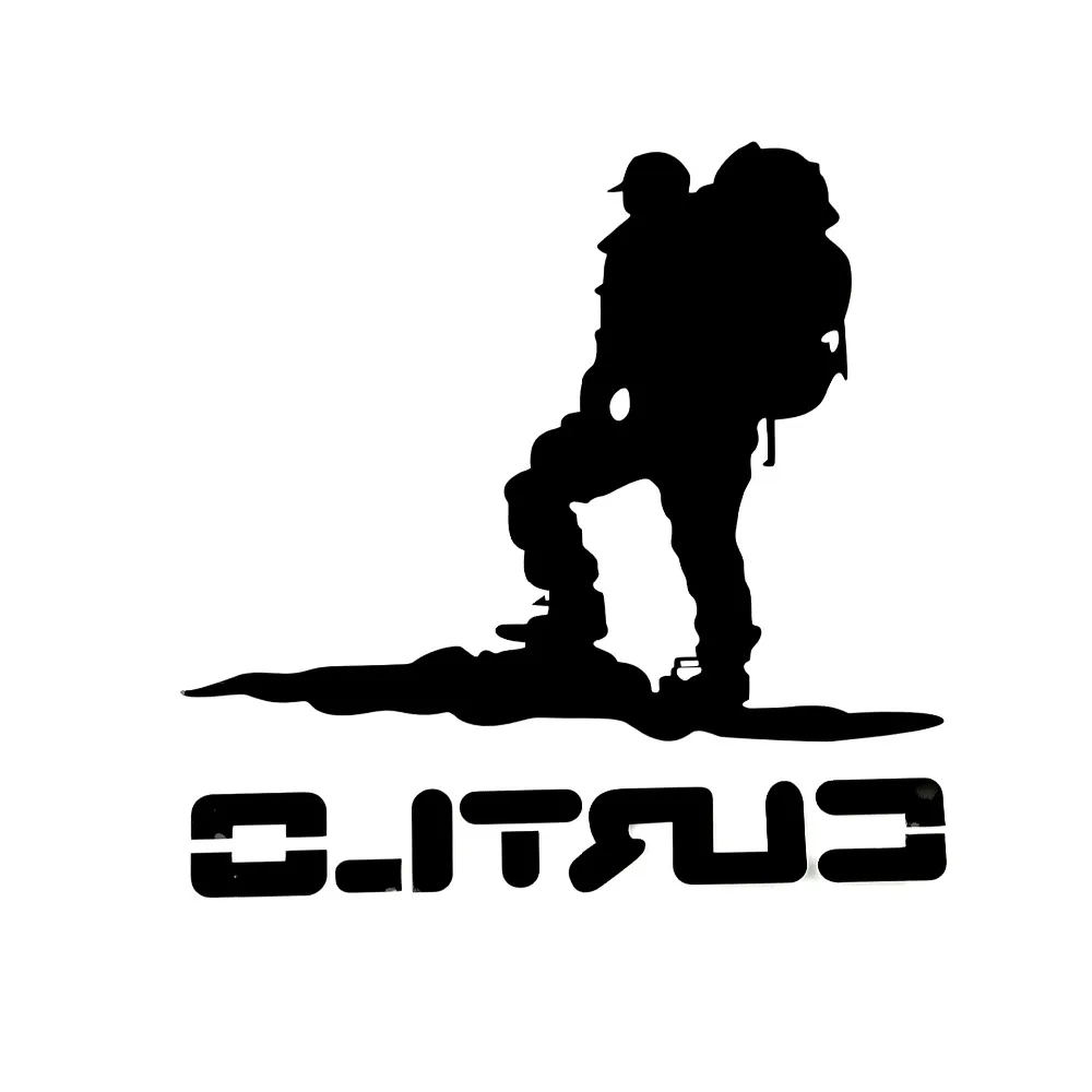 20CM Mountain Climber Go Hiking Reflective Vinyl die cut decal sticker