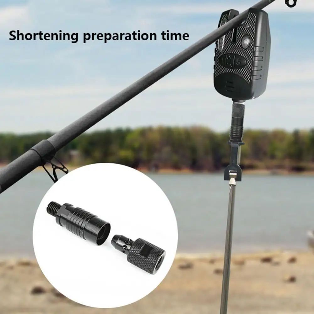 

Fishing Adapter Metal Quick Release Rod Bite Connector Tackle Tools Alarm Holder