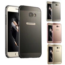 For Samsung Galaxy A7 2017 A720 Brushed mirror Back Cover Case for Samsung A520 Plating Aluminum Metal Frame for Samsung A320 For Samsung Galaxy A7 2017 A720 Brushed mirror Back Cover Case for Samsung A520 Plating Aluminum Metal Frame for Samsung A320