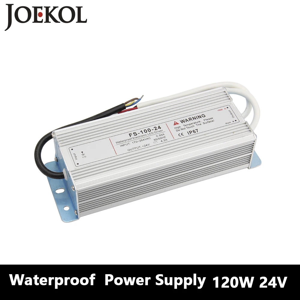 

Led Driver Transformer Waterproof Switching Power Supply Adapter,,AC170-260V To DC24V 120W Waterproof Outdoor IP67 Led Strip