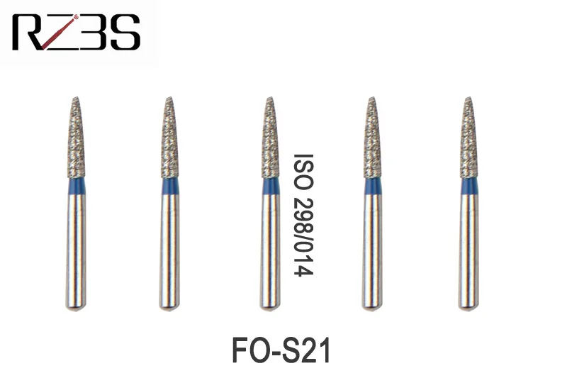 12 шт. стоматологический алмазный бор FG 1,6 мм пламени оживальной конец Бур для NSK Стиль высокое Скорость воздушная турбина FO-11, FO-21, FO-22, FO-S21