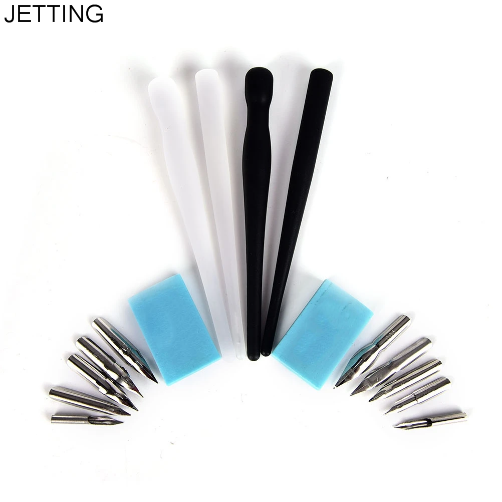 

JETTING Cartoon Manga Pen Dip Pen Set Calligraphy Drawing Tool Nib Holder Eraser Painting material escolar Stationery Set
