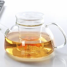 1 шт. высокое качество термостойкий стеклянный чайник с фильтром для заварки для домашнего офиса чайные инструменты посуда для напитков цветочный чайник 750 мл JM 1004