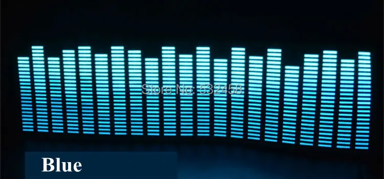 Colourful Music Rhythm Pattern Car Sticker EL Sheet Music Rhythm LED Flash Lamp Stickers Sound Activated LED Light_