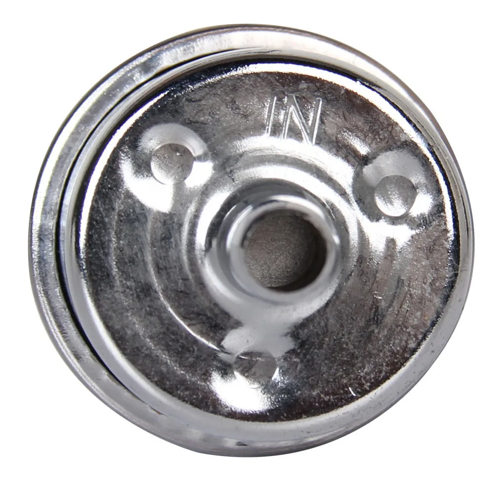 CarBole High Performance 9746 Chrome Plated Fuel filter Canister Fits 3/8 Inch Hose For Chevy For Ford Mopar