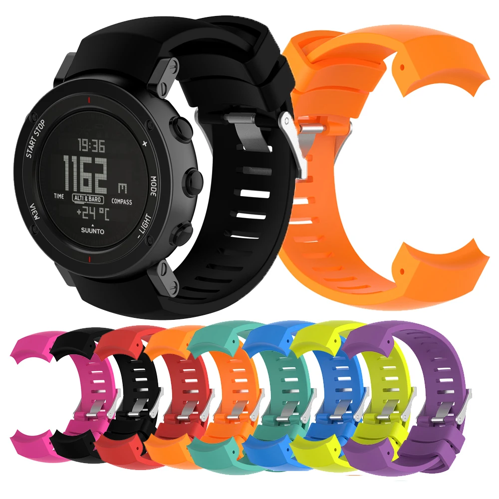 

Sport Band For Suunto Core ALU Watch Band Silicone Watch Strap Band Bracelet Outdoor Sports Smart Watchband