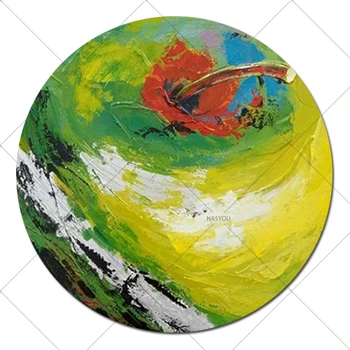 

Professional Artist Handmade High Quality Impression Still Life Fruit Oil Painting on Canvas Delicious Green Apple Oil Painting