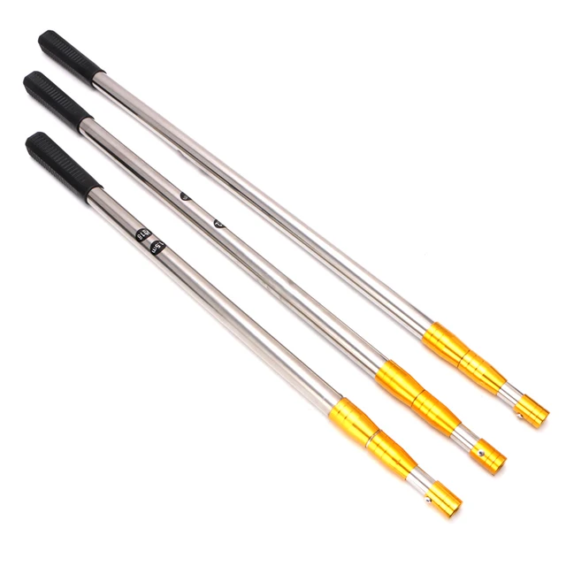 1.5m Fishing rods tools Head Ring Prong Harpoon Spear Rod Fish Dip Net Telescopic Bar Polein