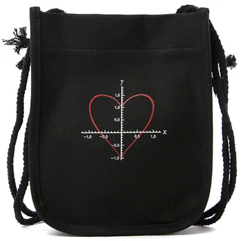 

Korea Ins Japanese Harajuku Canvas Bag Female Slung Student Soft Sister Literary One Shoulder Girl Small Bag