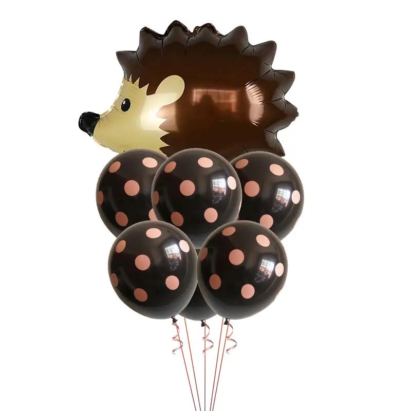 7 шт динозавр Тигр Зебра лиса медведь животные воздушный латексный шар для детей подарок на день рождения Декор животное на тему зоопарка поставки игрушки - Цвет: Светло-серый