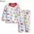 Hooyi Baby Boys Clothes Suit 100% Хлопок Мальчики Пижамы Новорожденные Пижамы Dig Vehicle Kids Sleep Sets Длинная ночная Рубашка PJ Soft