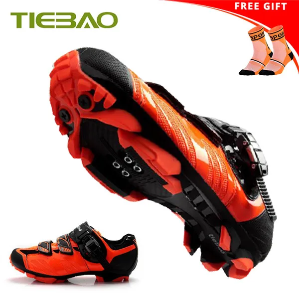 Tiebao велосипедная обувь, мужские кроссовки, женские,, дышащие, MTB, для езды на велосипеде, самоблокирующиеся, Спортивная, велосипедная, гоночная обувь для суперзвезд - Цвет: socks for 1407 O