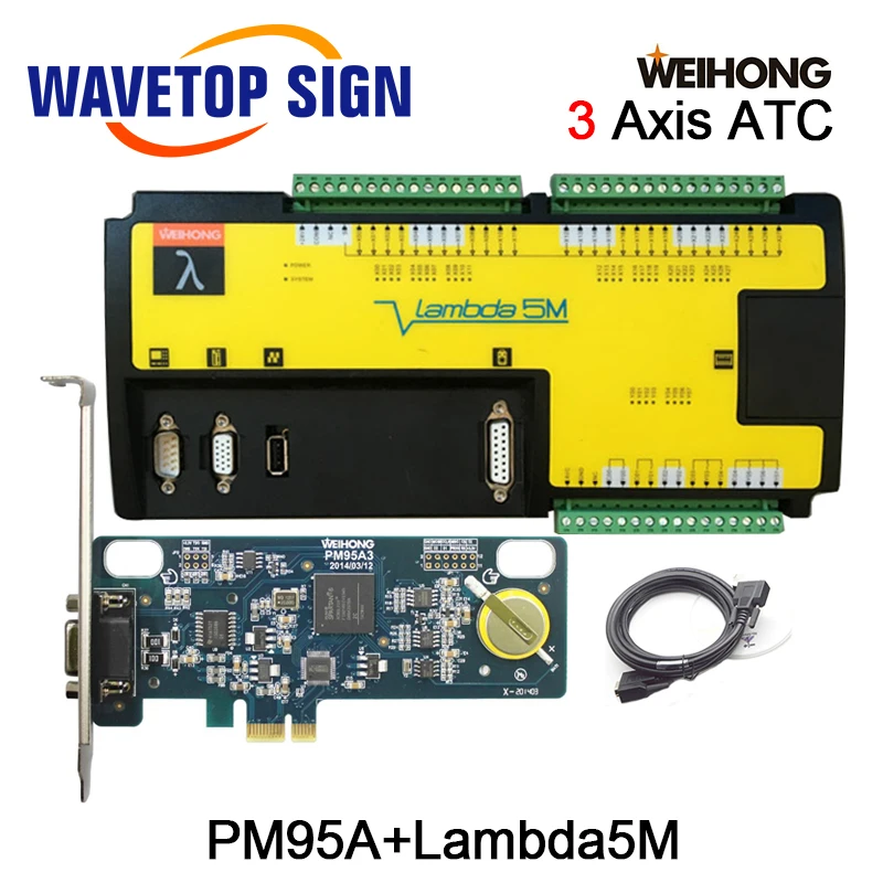 Weihong ЧПУ контрольный станок 3 оси деревообрабатывающий станок контрольная карта PM95A-3S+ Lambda3S для фрезерного и гравировального станка с ЧПУ