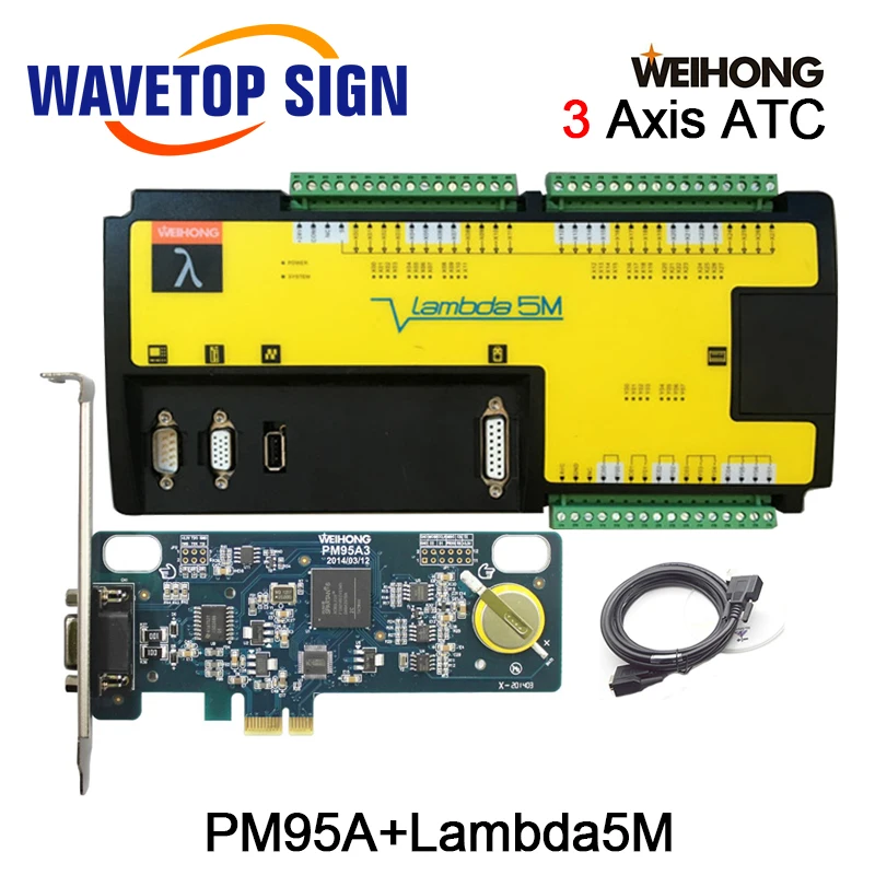 Weihong CNC Управление 3 оси деревообрабатывающий станок карты PM95A 3S + Lambda3S для