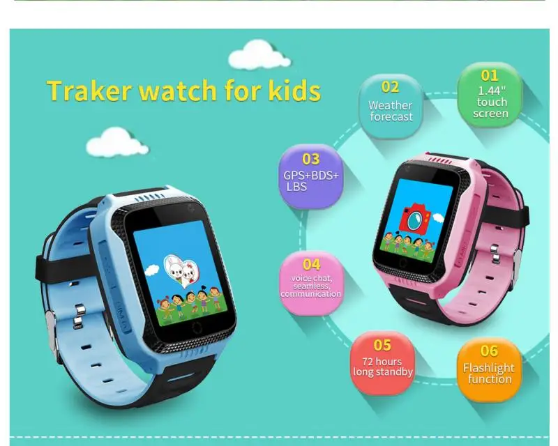 Смарт часы ekslen M05 для детей GPS Apple телефонов Android электронные доступны в двух