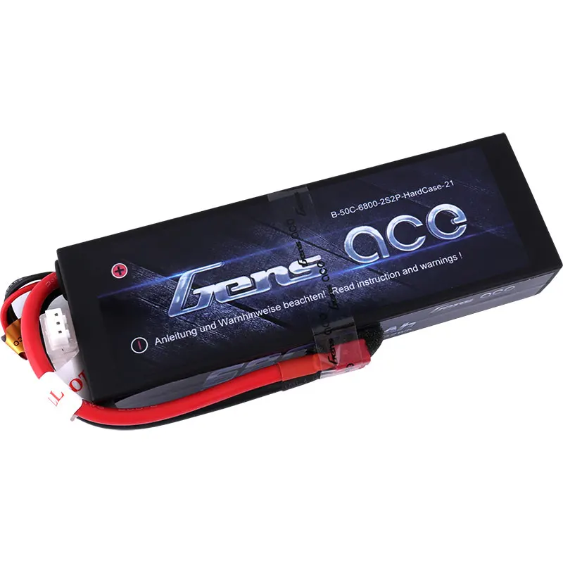 Аккумулятор Gens ace 6800 мАч 50C 2S2P/7 4 В Lipo весы 1/10 или 1/8 для Traxxas Slash 4x4 RC есть заглушки|deans