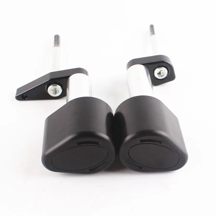 Black Для Kawasaki ER6N ER-6N 2006-2011 2007 2008 2009 2010 ЧПУ Алюминиевый статора ползунок Краш колодки Обложка протектор - Цвет: Black