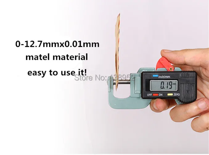 Цифровой измеритель толщины портативный цифровой 0 ~ 12 7 мм 01 мм|gauge thickness|meter