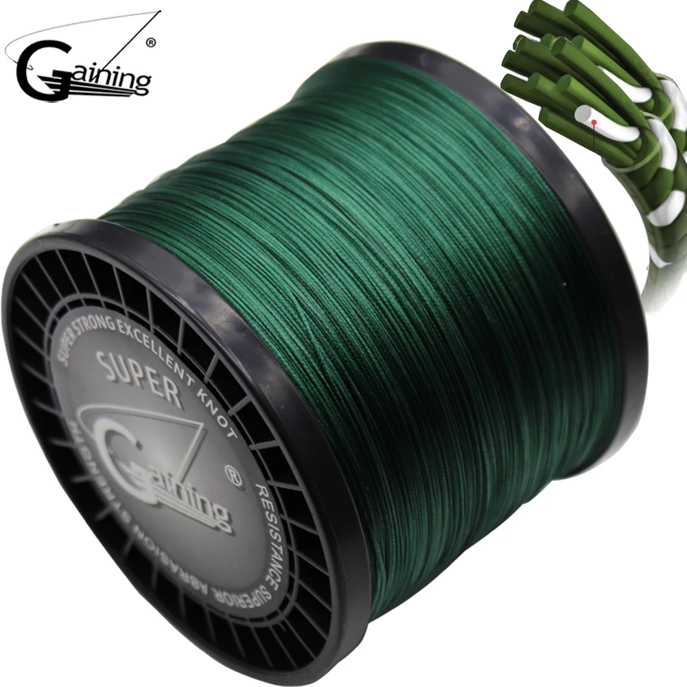 

Gaining 16 Strands Braided Fishing Line 1000m Super Strong Japanese Multifilament PE Braid Line 59LB 77LB 94LB 127LB 220LB 308LB