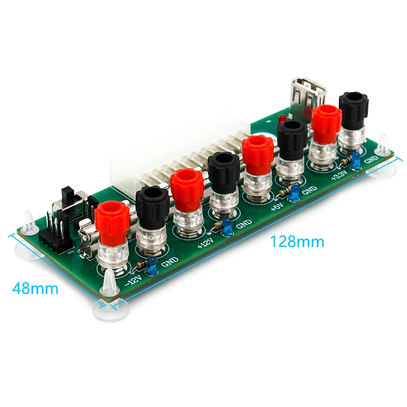 Электрическая цепь 24 контакта ATX настольный компьютер блок питания коммутационная плата модуль Штекерный разъем постоянного тока с USB 5 в порт