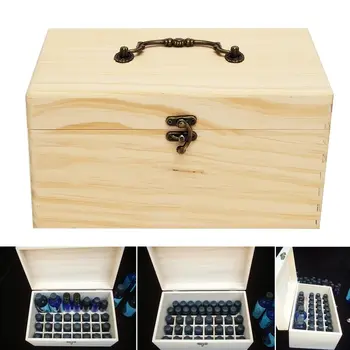

32 Slots Wooden Essential Oil Box for 15ml Bottles Storage Case Organizer With Handle Portable Storage Box Organizer