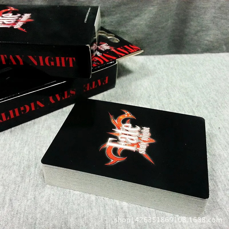 54 листа/набор аниме Fate/ночь покер карты Косплей карточки для настольных игр открытка фанаты подарок