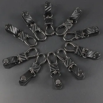 

1X Metal Carbon fibre Key Ring KeyChain For Mitsubishi ASX Outlander Lancer Evolution Pajero Eclipse Grandis Car Accessories