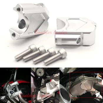 

Motorcycle Front Handlebar Risers Moves Bar Up 40mm Top Cover Clamp Extend Adapter For BMW F800GS 2008-2017 F650GS 08-17