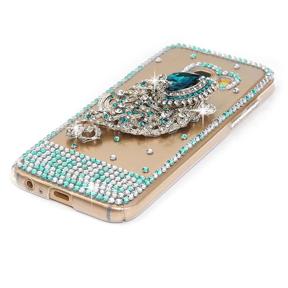 YOKIRIN 3D Bling С кристалалми и стразами Обложка горный хрусталь чехол для Samsung Galaxy S5 6 S7