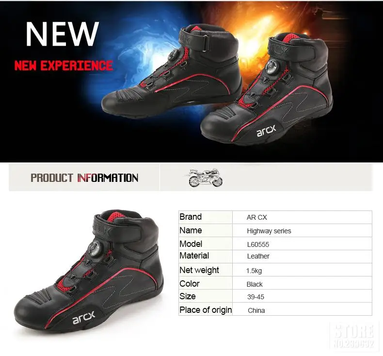 ARCX/мотоциклетные ботинки; мужские кожаные ботинки в байкерском стиле; уличные байкерские ботинки в байкерском стиле; ботинки для верховой езды с регулируемой шнуровкой