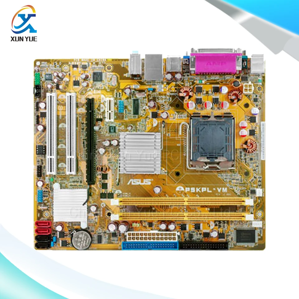 P5KPL-VM Original Used Desktop Motherboard Intel G31 Socket LGA 775 DDR2 SATA2 Micro ATX intel g31 micro atx lga 775 ddr2 computer motherboard blue silver