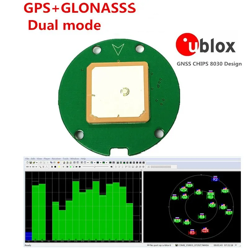 NEW Ublox NEO-M8N GNSS chip GPS Module,GPS GLONASS Dual mode Support 5-10HZ output UART TTL level, free shipping 100% new original 5pcs 1lot lea 6t lea 6t 1 001 ublox genuine gps qzss glonass galileo wireless module