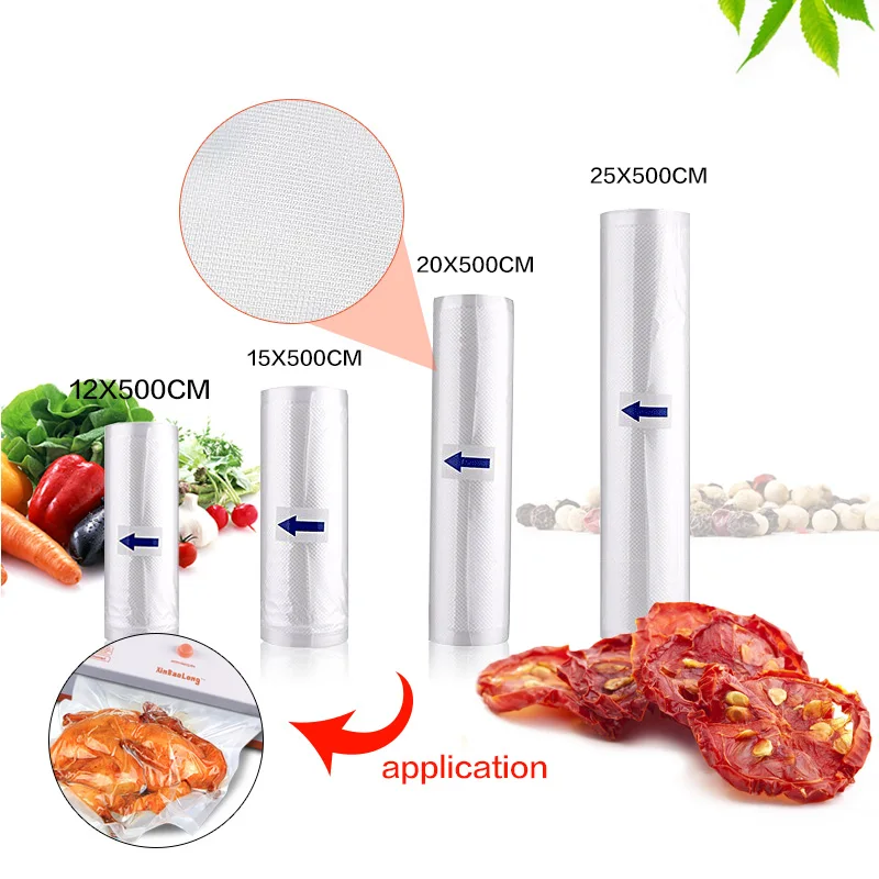 

Household Vacuum Sealer Food Saver Bags Saran Wrap Machine Food Storage Packing Bag Keep Food Fresh Long Vacuum packing Bags