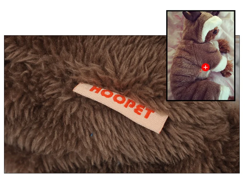 HOOPET Pet Cosplsy костюм Рождество Лось супер мягкая толстовка для маленькой собаки комбинезон зима осень# K