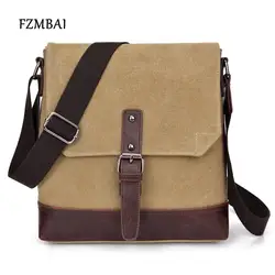 FZMBAI для мужчин's бизнес один сумка унисекс для отдыха холст курьерские Сумки