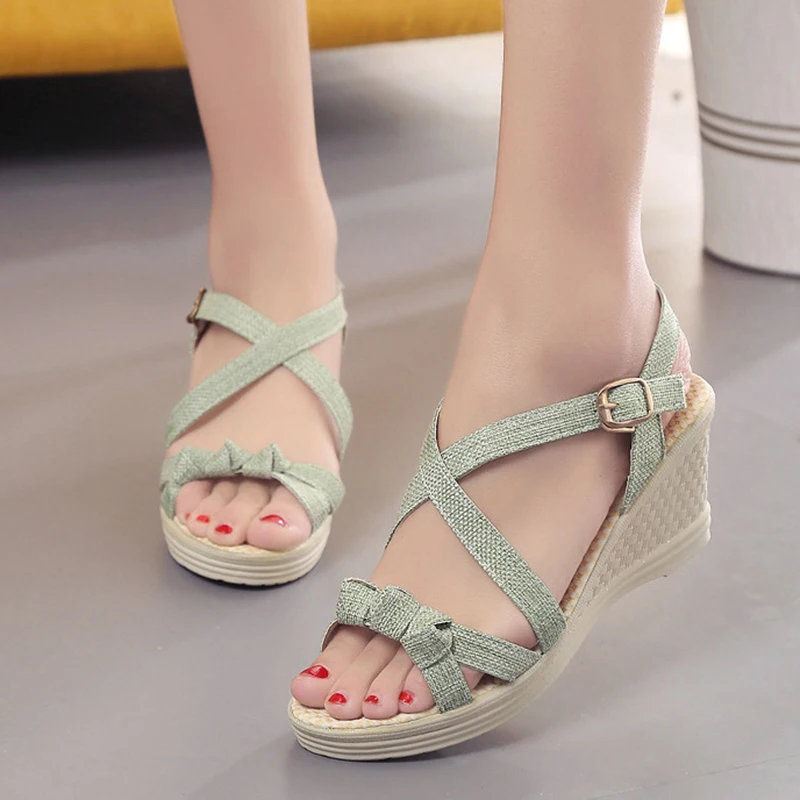 

Summer sandals women wedges shoes fashion platform high heels sandals Women open toe platform wedges ladies gladiator sandals