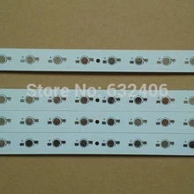 2 шт. высокой мощности светодио дный Алюминий радиатор в виде пластины PCB для 12*1 Вт/3 Вт DIY