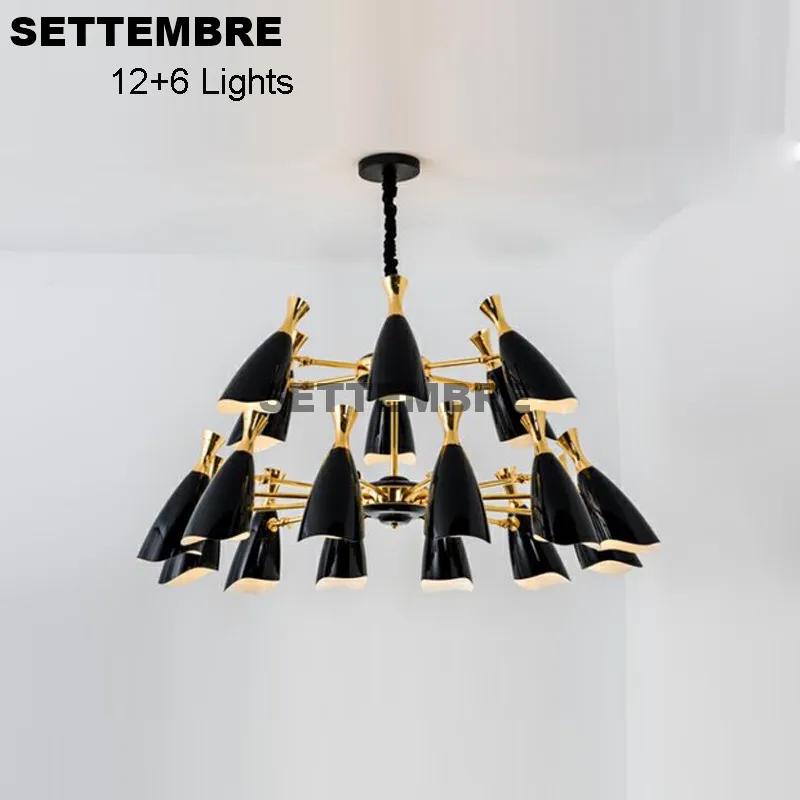 

SETTEMBRE Postmodern Chandeliers Dining Living Room Luminaire Suspension Restaurant Villa Lampara Vintage Colgante Industrial Ar