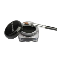 1х Косметическая подводка для глаз Макияж Черная Водонепроницаемая гелевая подводка для глаз с кисточкой 88