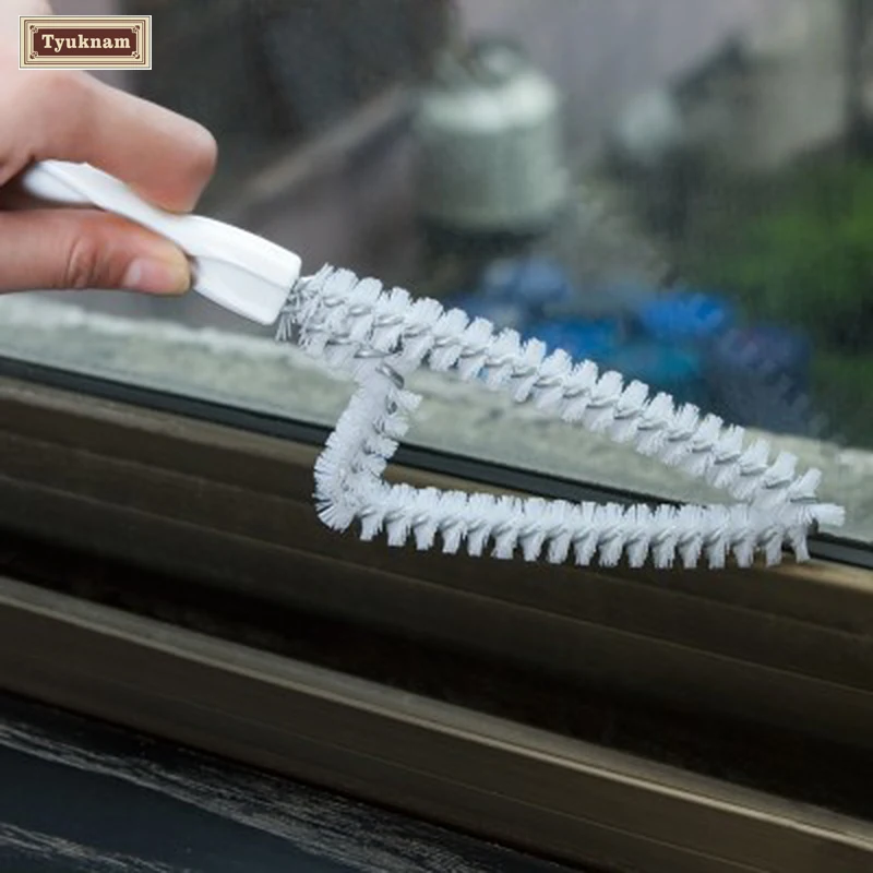 Nooks & Crannies Window Cleaning Brush Kitchen Bathroom Tiles Corners