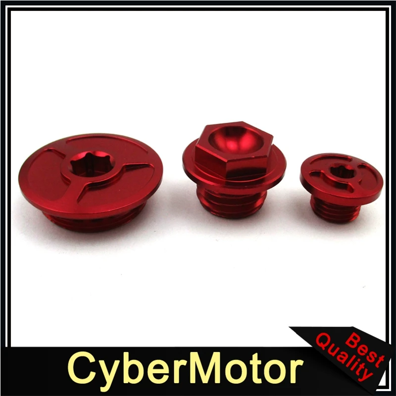 CNC Engine Timing Oil Filter Plugs For Honda XR250 Baja Motard TRX400EX TRX450R/ER CRF150R CRF250R CRF450R CRF450X